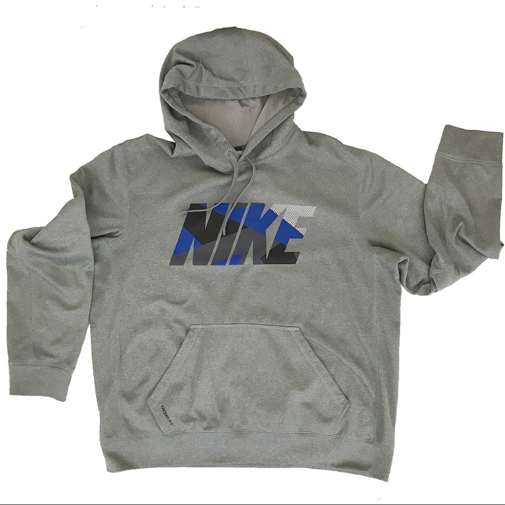 Nike Silver Therma Fit Graphic Hoodie NWOT